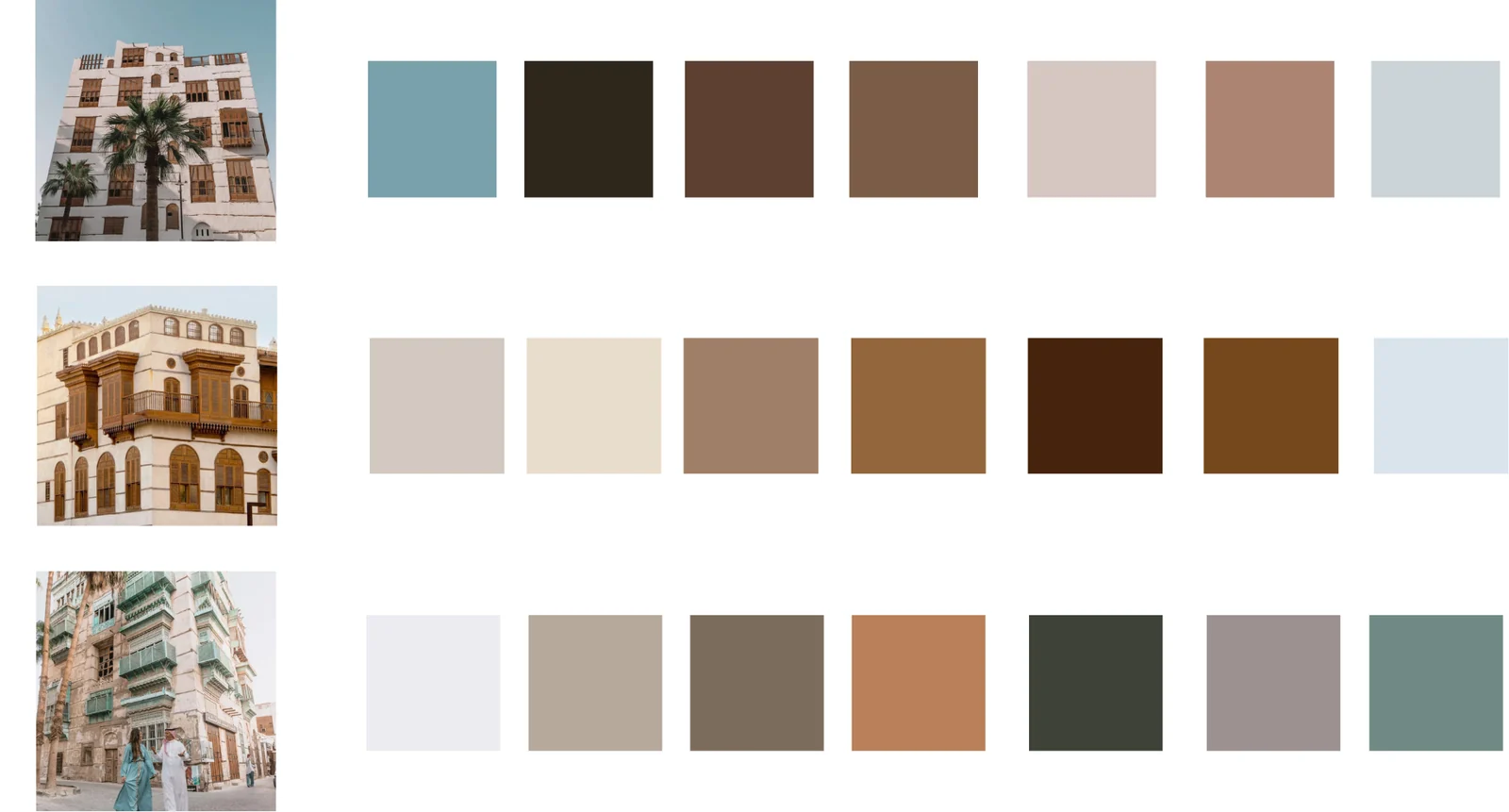Colour palettes