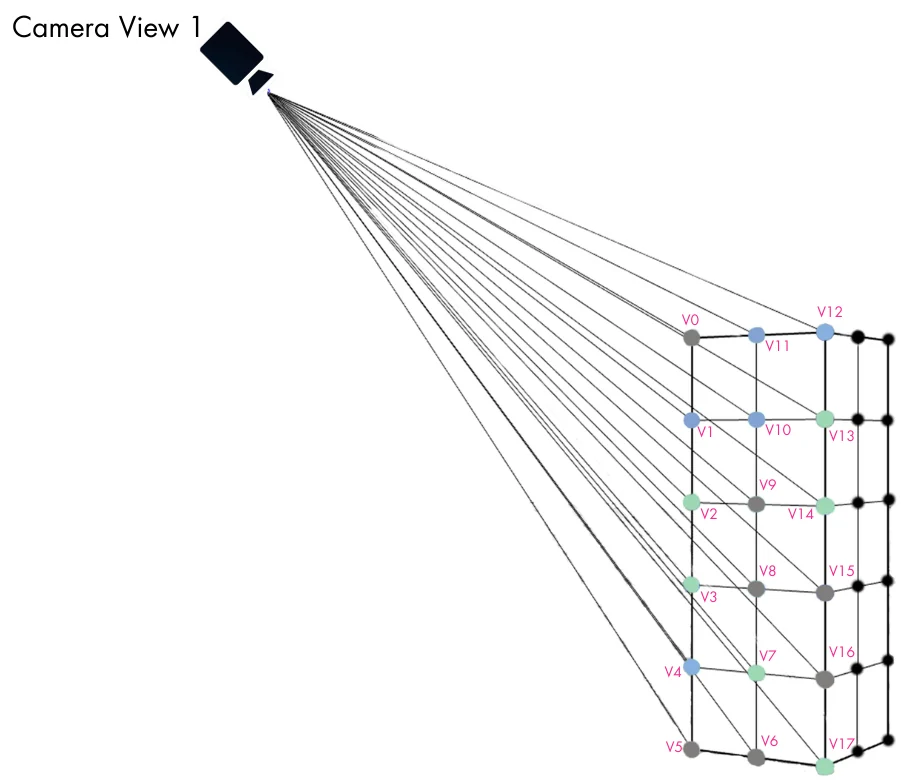 Vertex ownership by camera